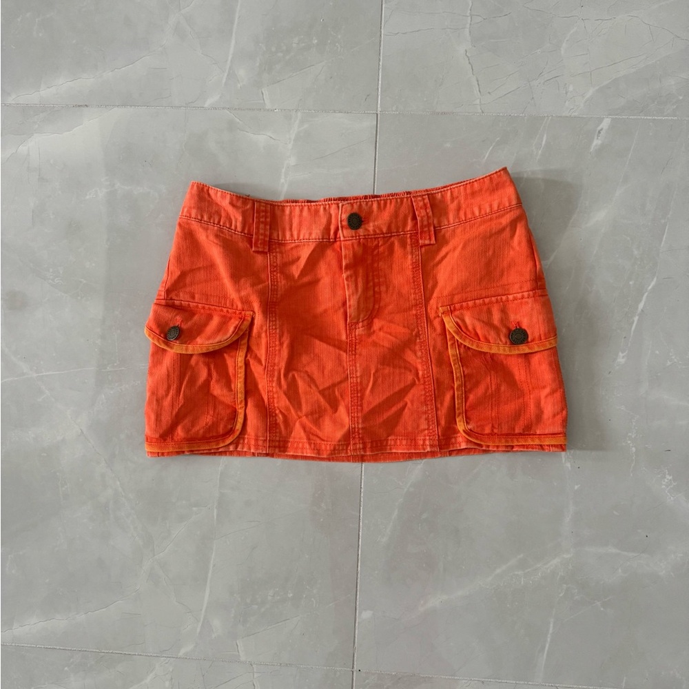 BDG Bright Orange Skort with Pockets